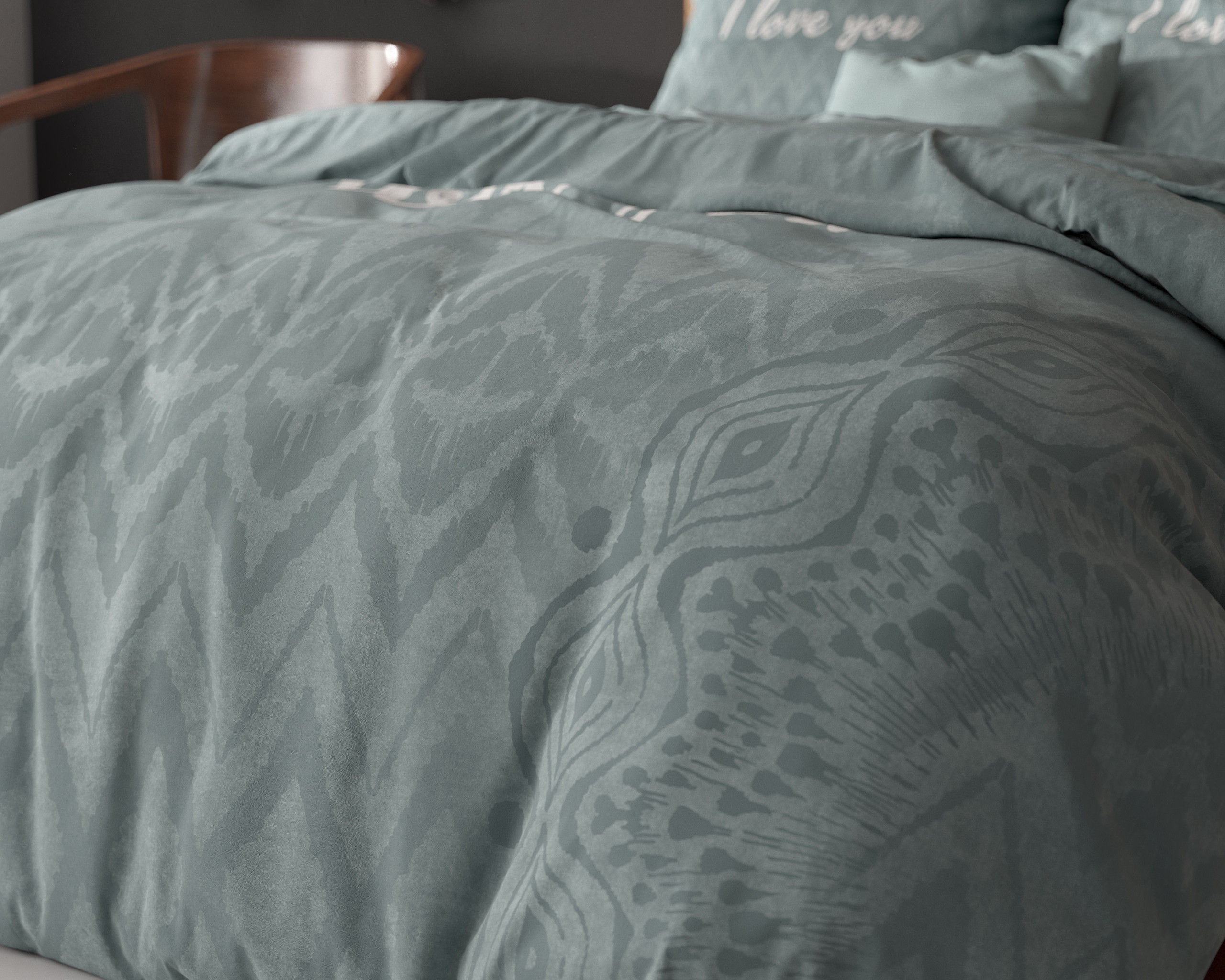 I Love Bed Groen 140 x 200/220