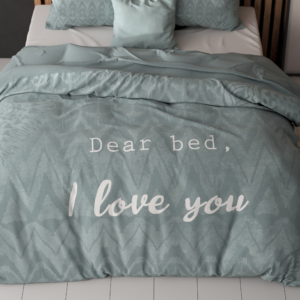 I Love Bed Groen 200 x 200/220