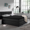 Jersey Topper Hoeslaken Zwart 70/80/90 x 200/220