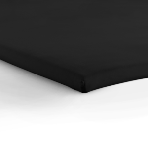 Jersey Topper Hoeslaken Zwart 70/80/90 x 200/220