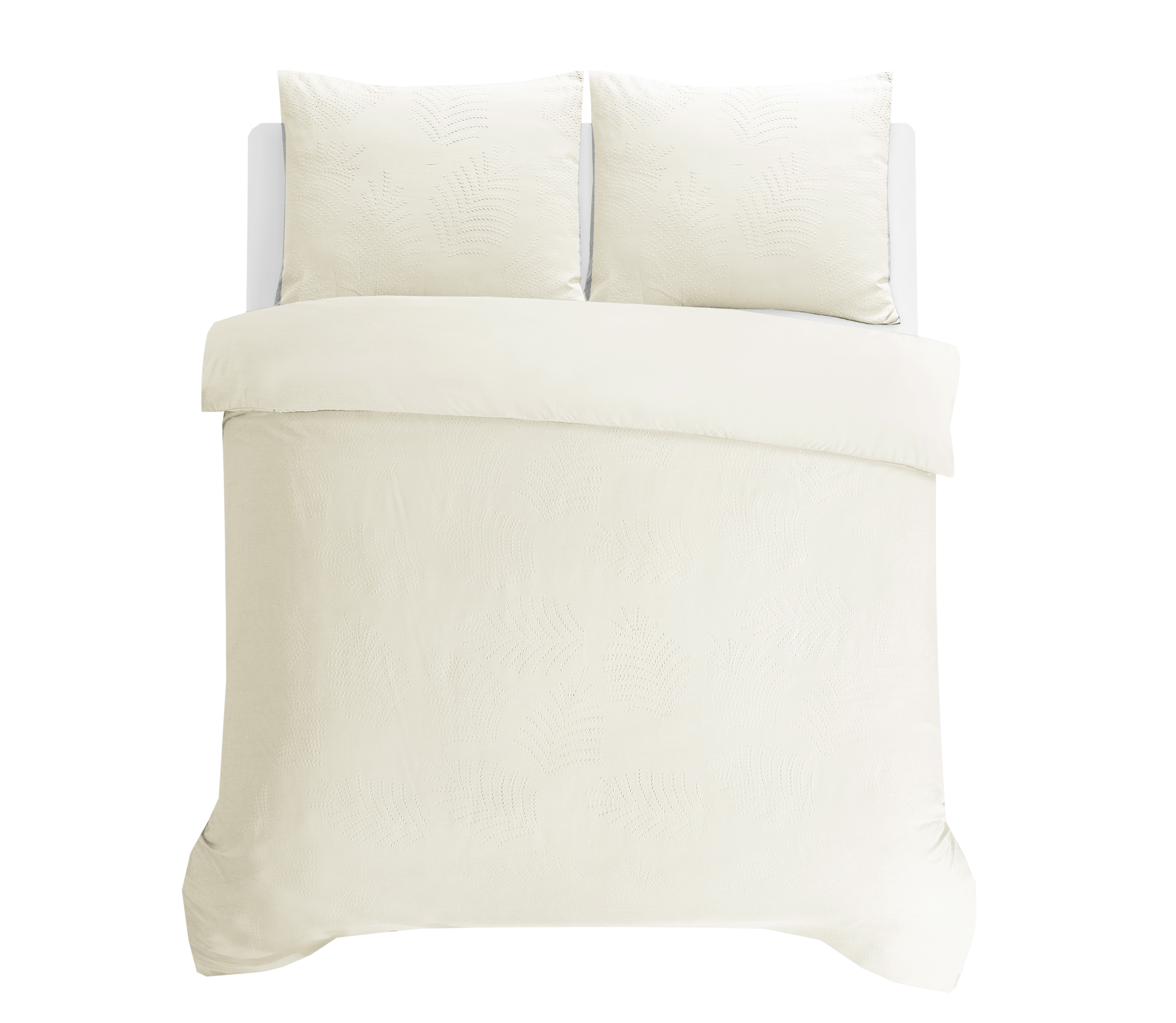 Leaves 3D Créme 200 x 200/220