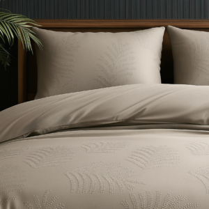 Leaves 3D Taupe/Grijs 240 x 200/220