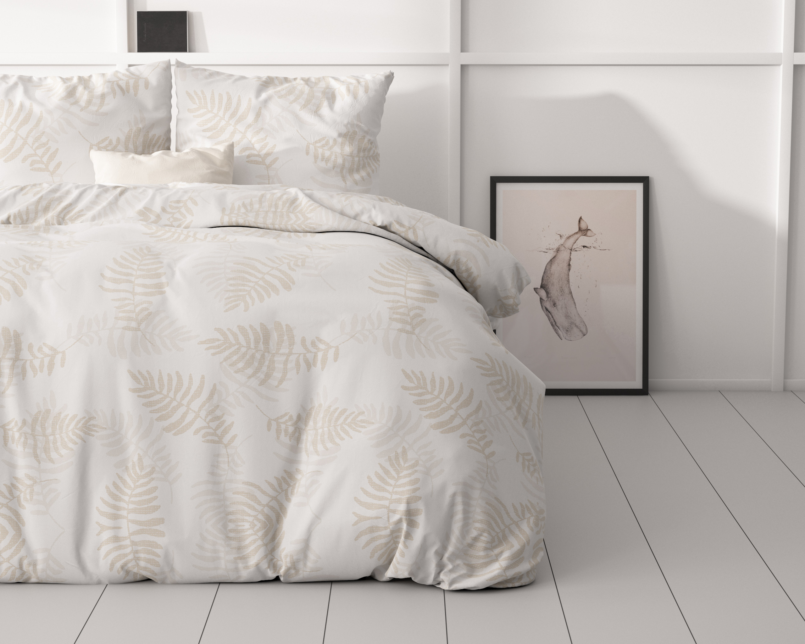 Leaves light Wit 200 x 200/220