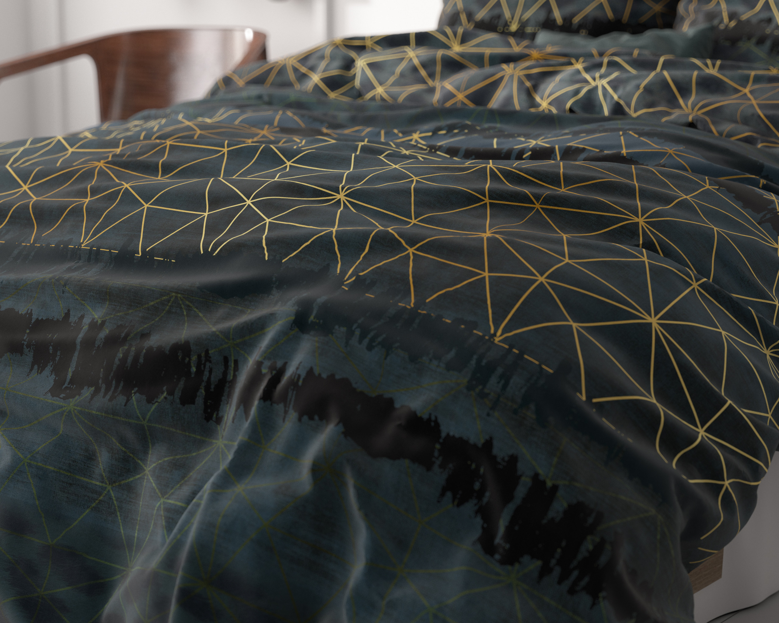 Leopard deco Donker Groen 140 x 200/220