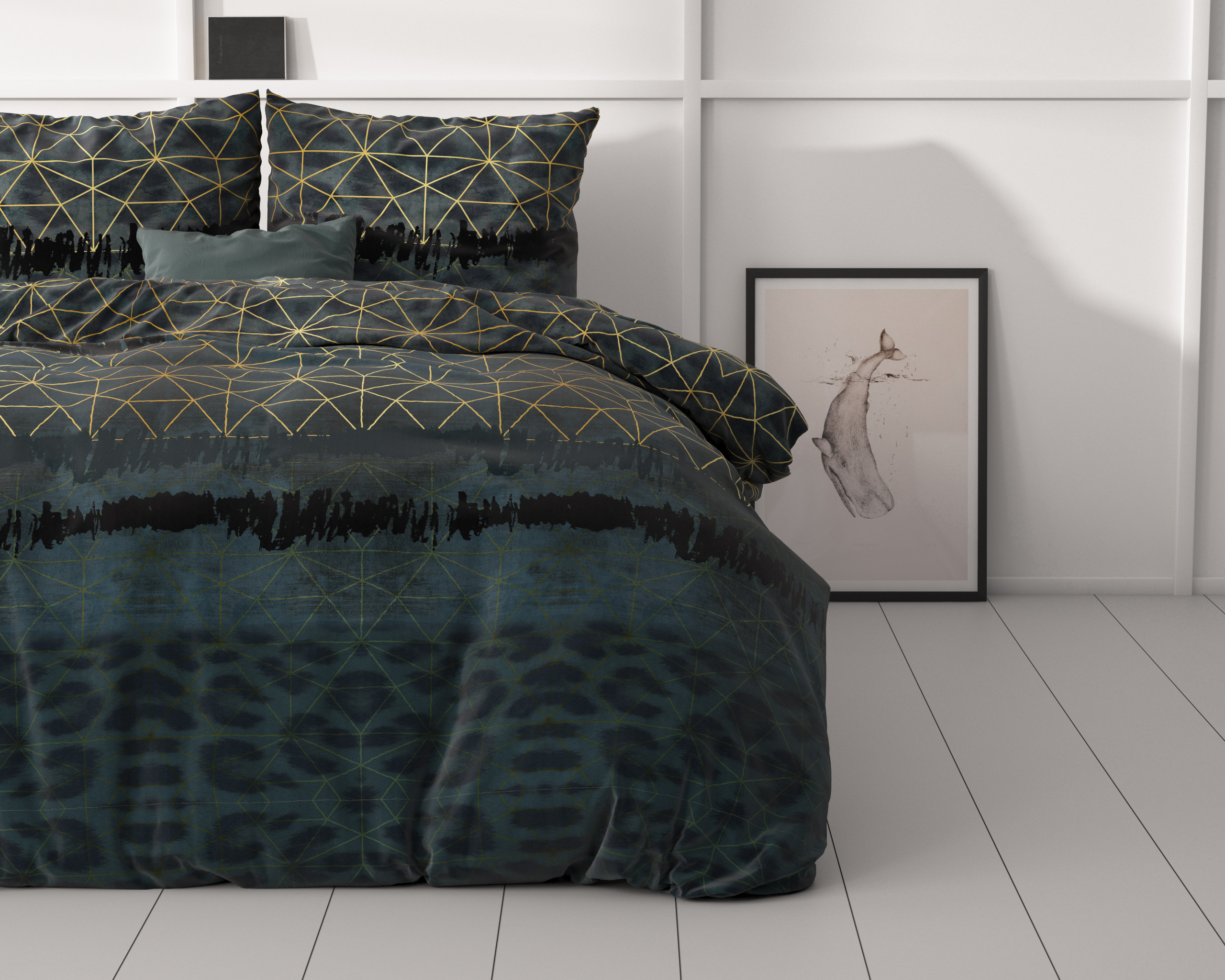 Leopard deco Donker Groen 200 x 200/220