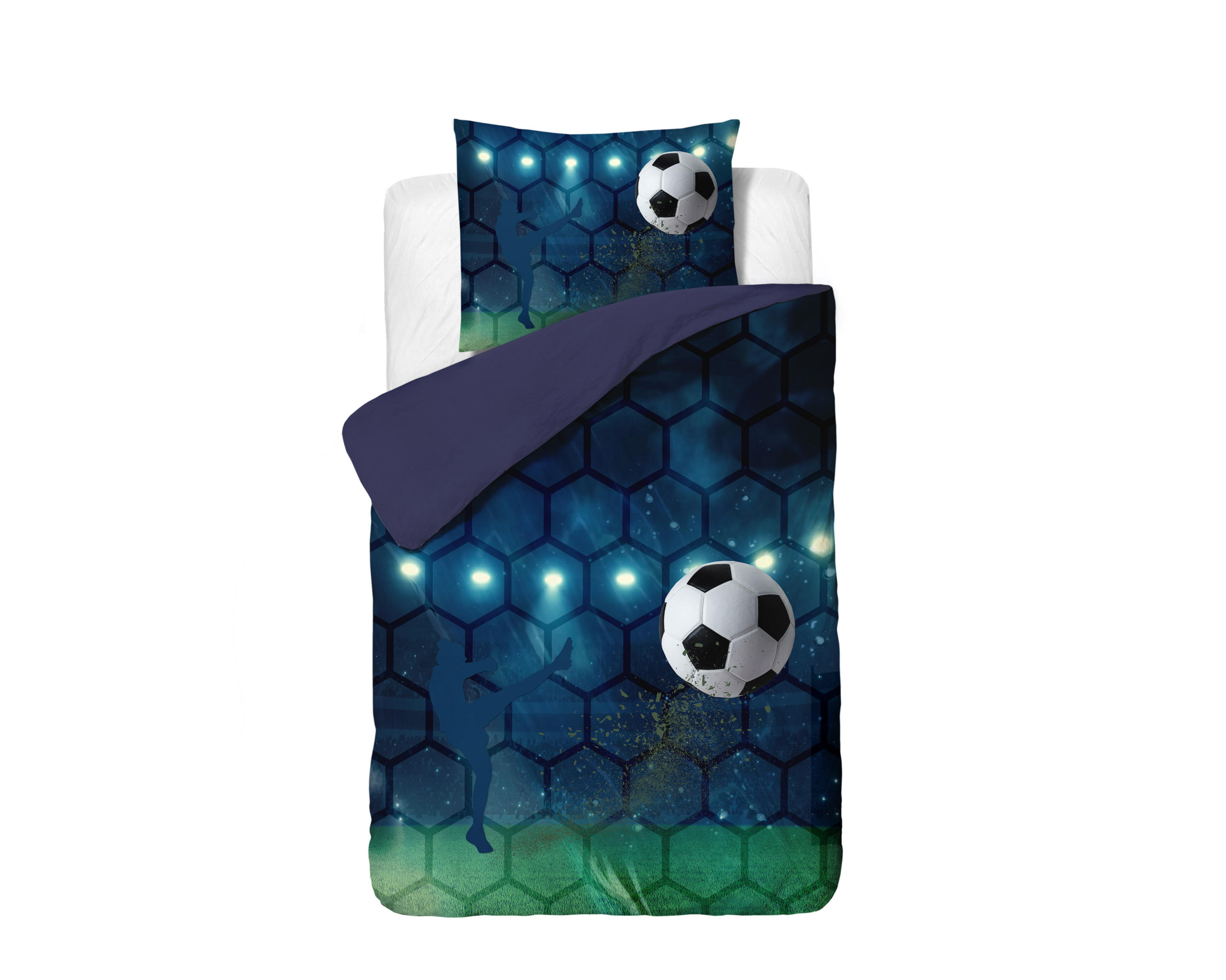 Live football Blauw 140 x 200/220