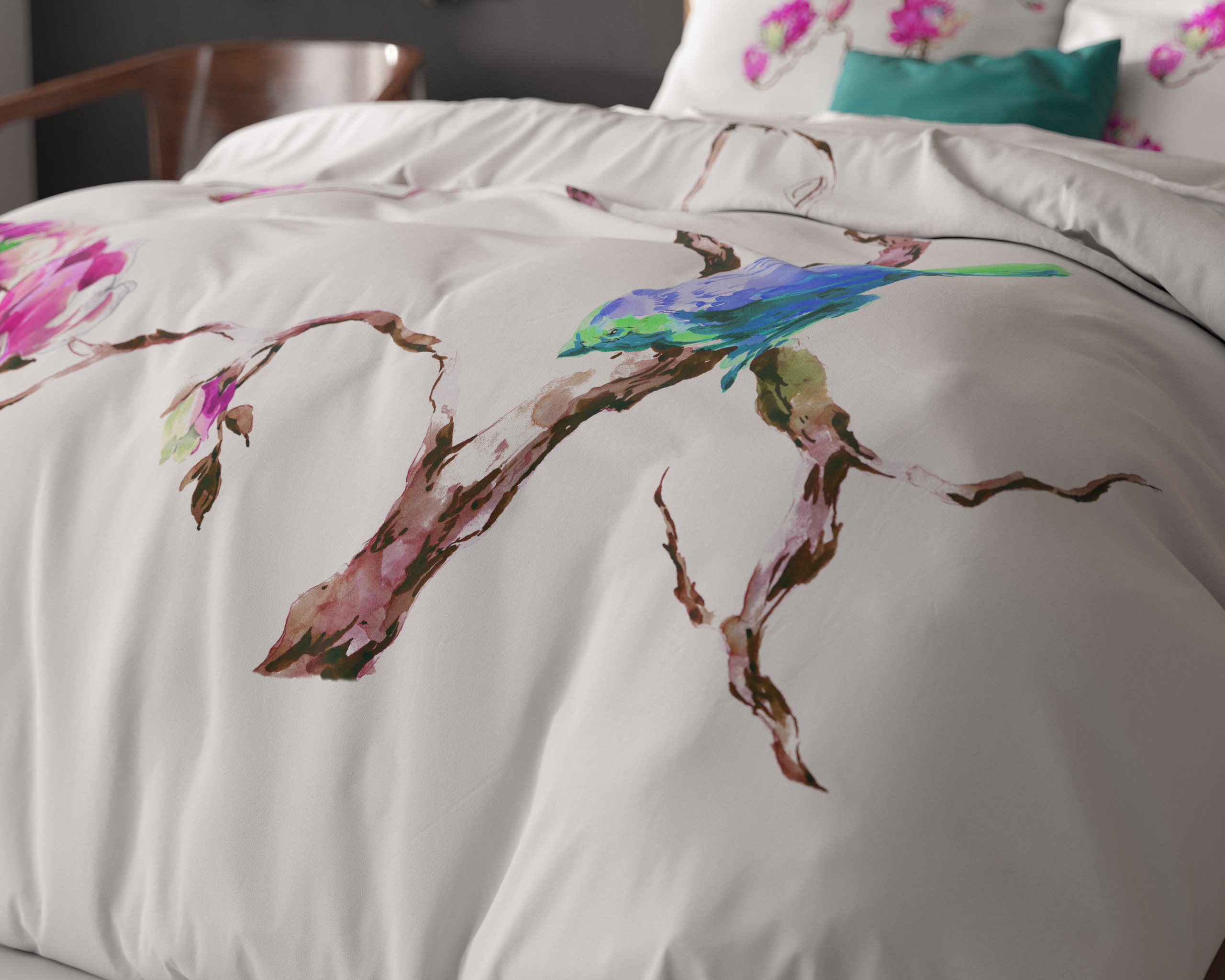 Magnolias Wit 240 x 200/220