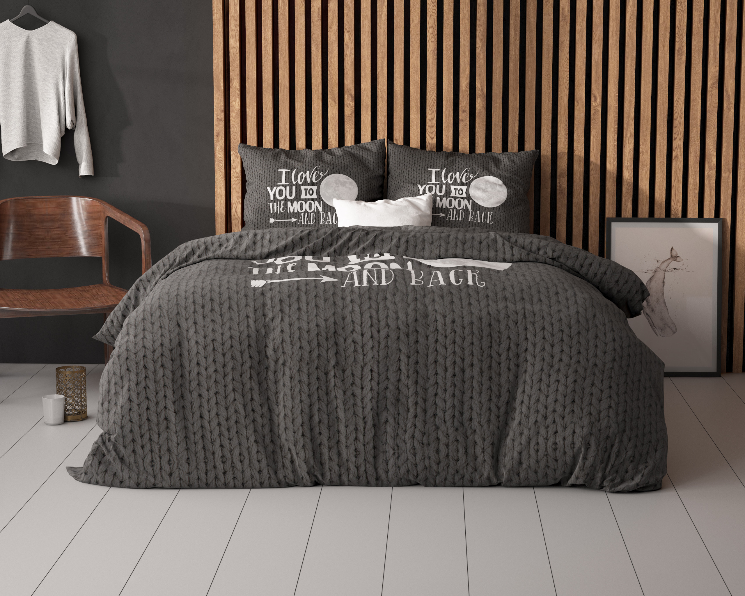 Moon And Back Antraciet 140 x 200/220