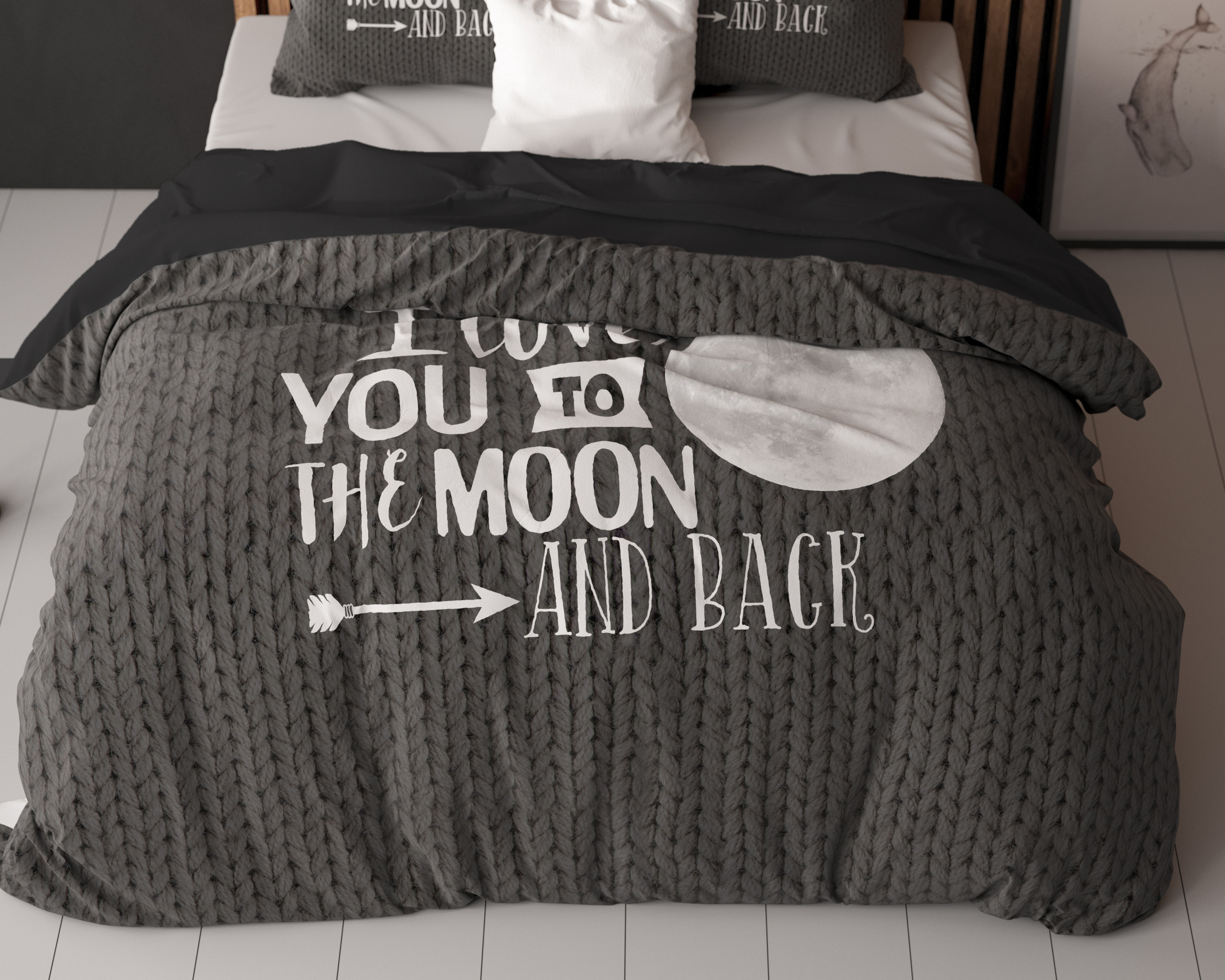 Moon And Back Antraciet 140 x 200/220