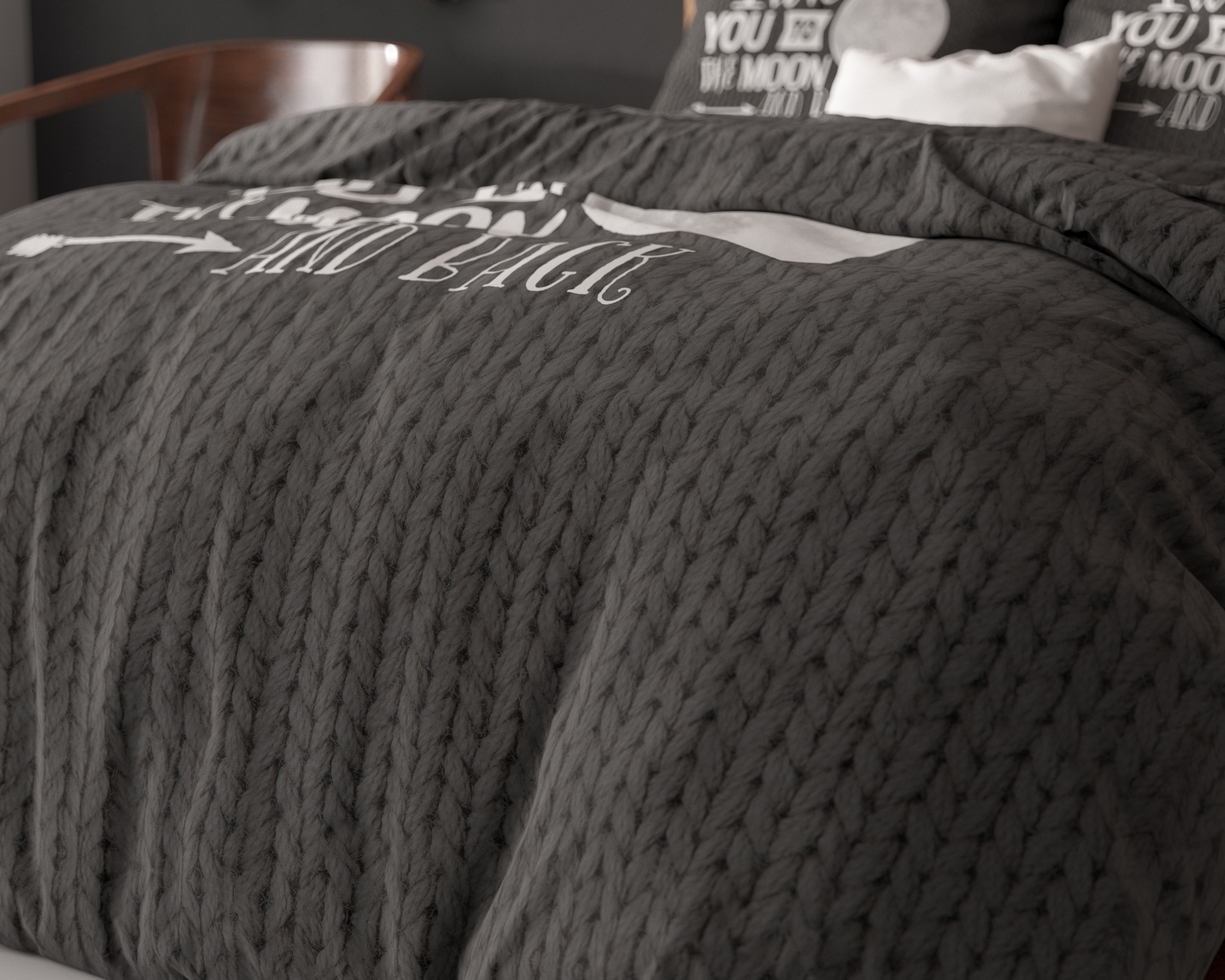 Moon and Back Antraciet 240 x 200/220