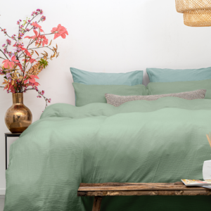 Mousseline Perkal Groen 200 x 200/220