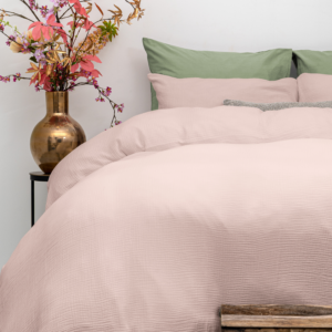 Mousseline Perkal Roze 140 x 200/220