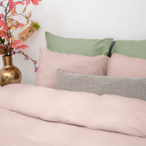 Mousseline Perkal Roze 140 x 200/220