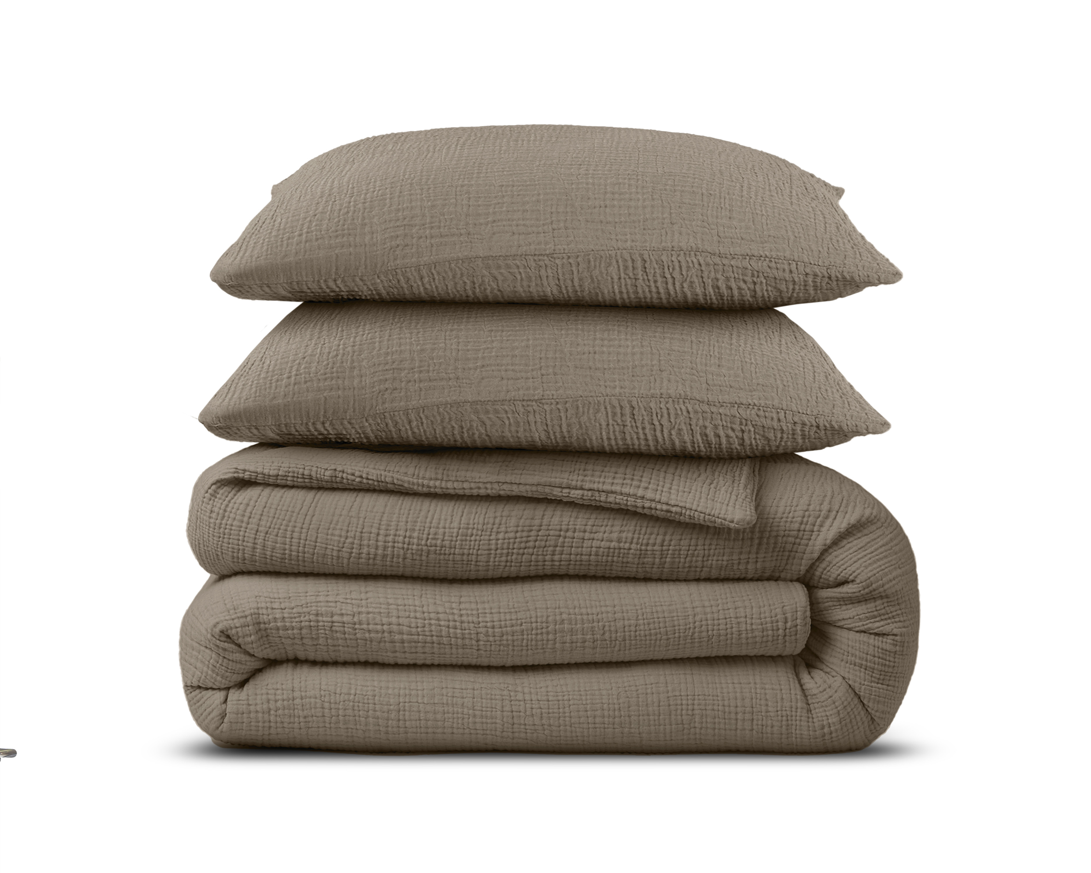 Mousseline Perkal Taupe 240 x 200/220