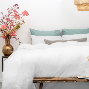 Mousseline Perkal Wit 140 x 200/220