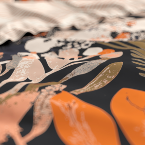 Mystical garden Zwart 240 X 200/220