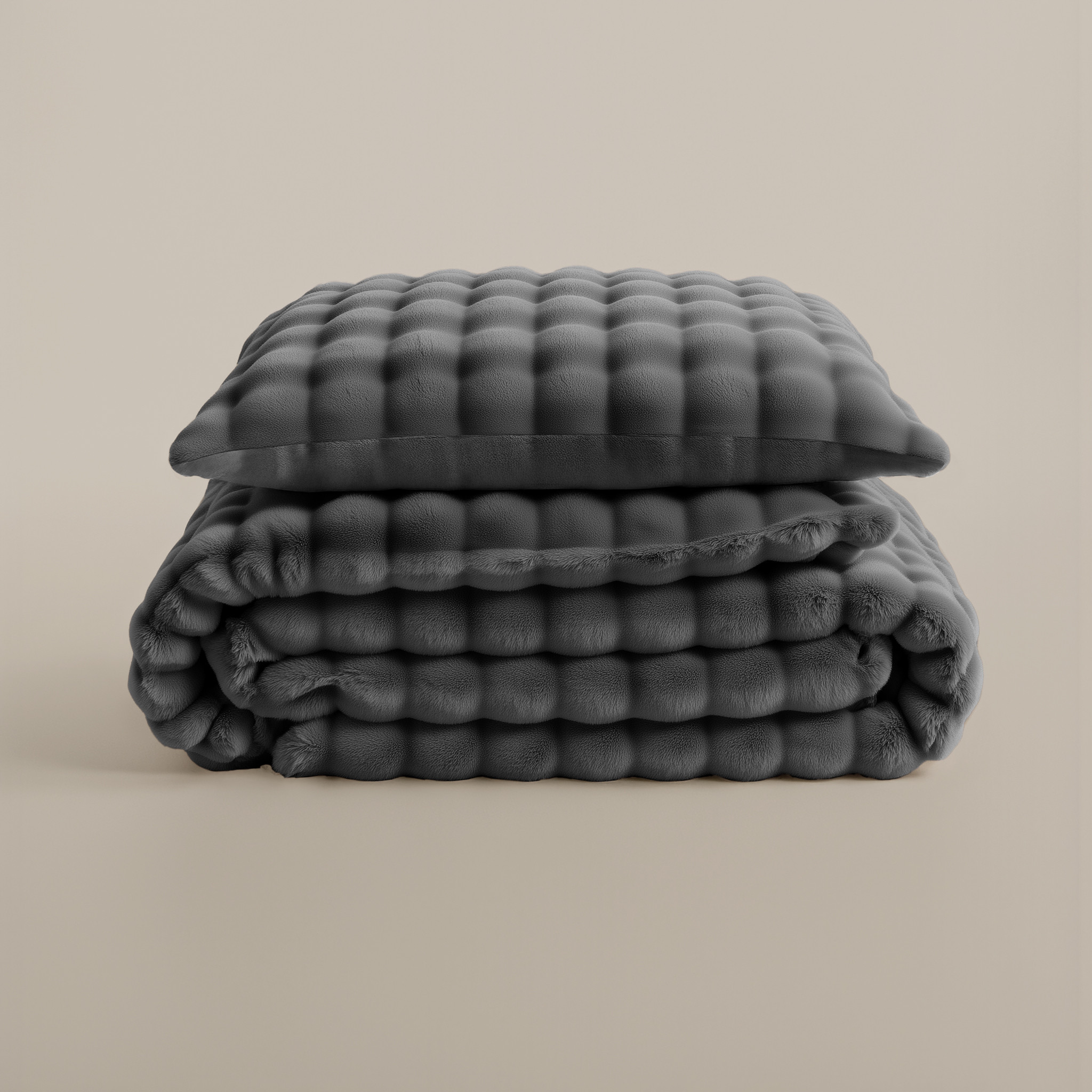 Pom Pom Antraciet 200 x 220