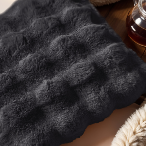 Pom Rabbit Fur sierkussen Antraciet 50 x 50