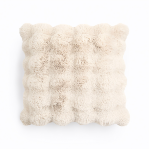 Pom Rabbit Fur sierkussen Beige 50 x 50