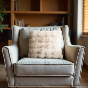 Pom Rabbit Fur sierkussen Zand 50 x 50