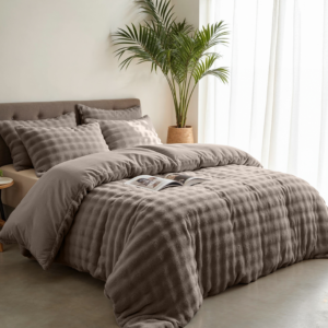 Pompom Taupe 140 x 220