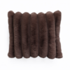 Rib Rabbit Fur Sierkussen Taupe 50 x 50