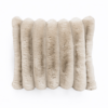 Rib Rabbit Fur Sierkussen Zand 50 x 50