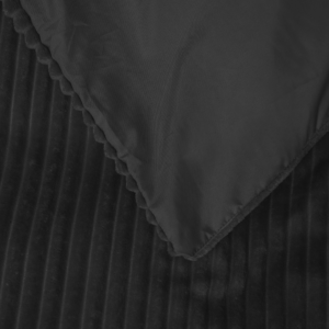 Rib Teddy Zwart 240x200/220