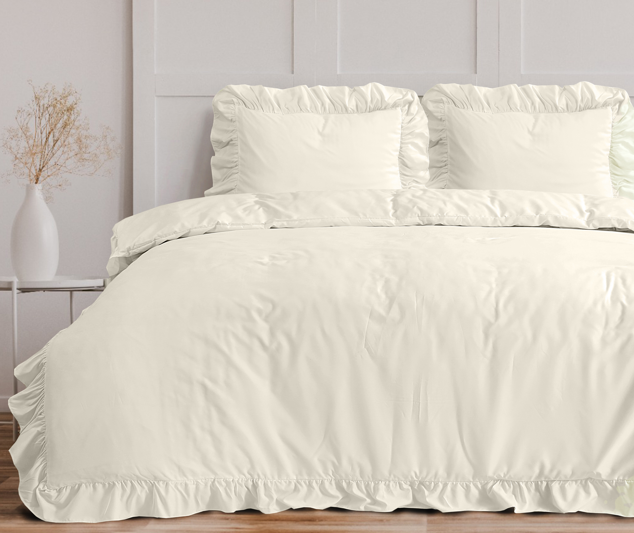 Ruffles Creme 200 x 200/220