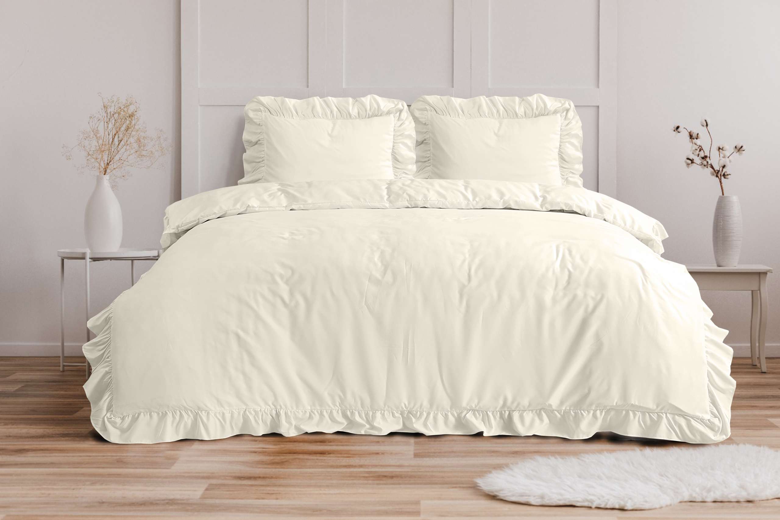 Ruffles Creme 240 x 200/220