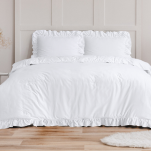 Ruffles Wit 200 x 200/220