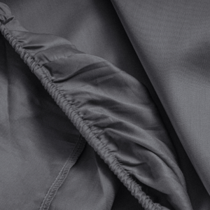 Satijnen Hoeslaken Antraciet 120 x 200