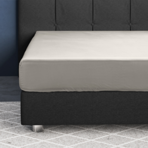 Satijnen Hoeslaken Creme 80 x 200