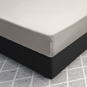 Satijnen Hoeslaken Creme 90 x 200