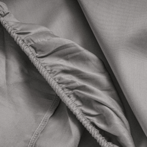 Satijnen Hoeslaken Grijs 120 x 200