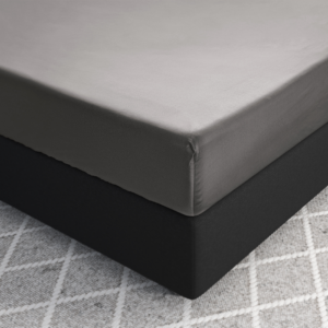 Satijnen Hoeslaken Grijs 90 x 200