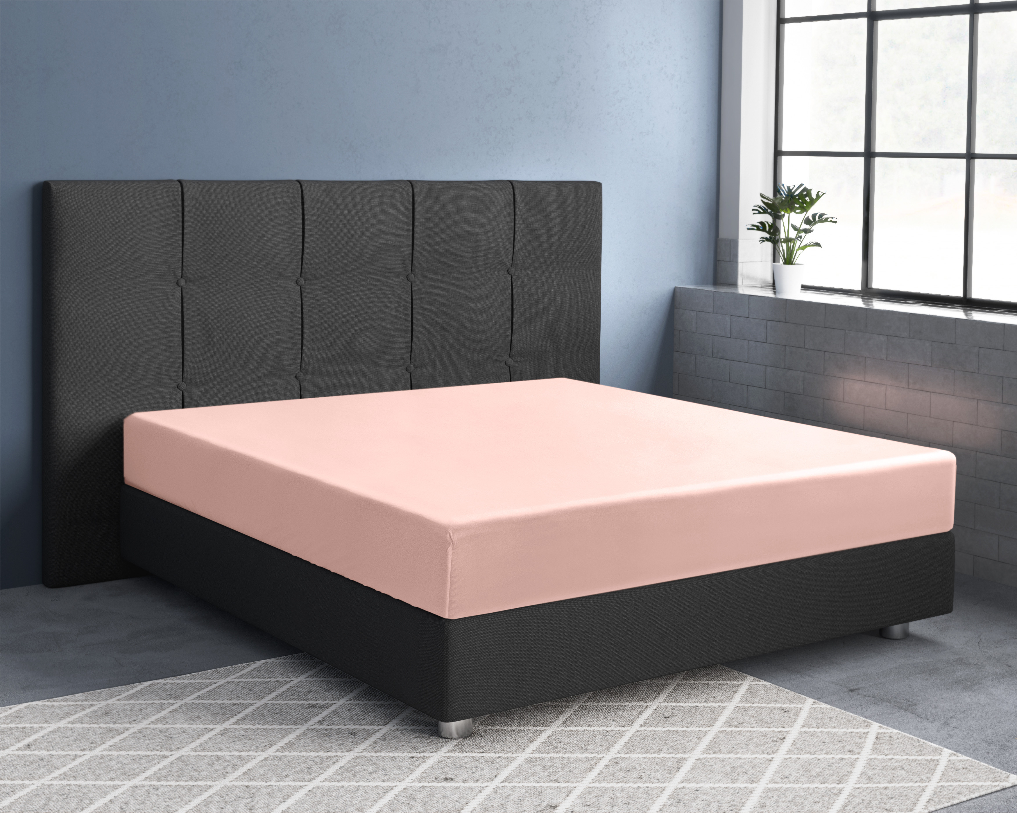 Satijnen Hoeslaken Roze 90 x 200