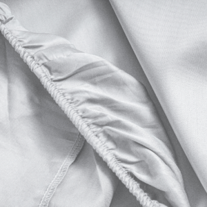 Satijnen Hoeslaken Wit 120 x 200