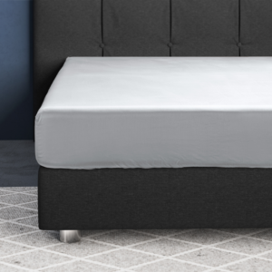 Satijnen Hoeslaken Wit 90 x 200