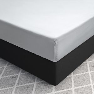 Satijnen Hoeslaken Wit 90 x 200