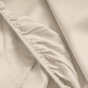 Satijnen Hoeslaken Zand 80 x 200