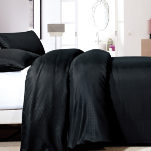 Satin Point Zwart 140 x 220