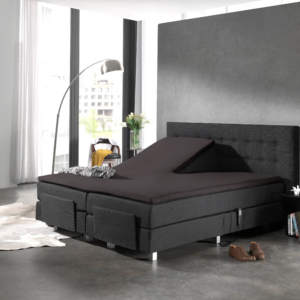 Splittopper Katoen Hoeslaken Antraciet 160 x 220