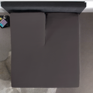 Splittopper Katoen Hoeslaken Antraciet 180 x 200