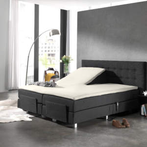 Splittopper Katoen Hoeslaken Creme 160 x 200