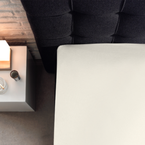 Splittopper Katoen Hoeslaken Creme 160 x 220