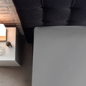 Splittopper Katoen Hoeslaken Grijs 160 x 210