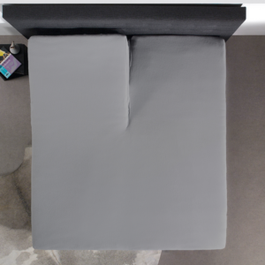 Splittopper Katoen Hoeslaken Grijs 160 x 220