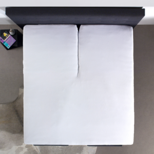 Splittopper Katoen Hoeslaken Wit 140 x 200