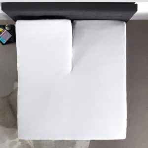 Splittopper Katoen Hoeslaken Wit 140 x 200